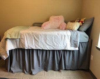 Extended Drop 21 30 36 42 60 Dorm Size Bed Skirt Twin Xl