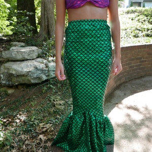 Mermaid Costume Mermaid tail skirt image 4