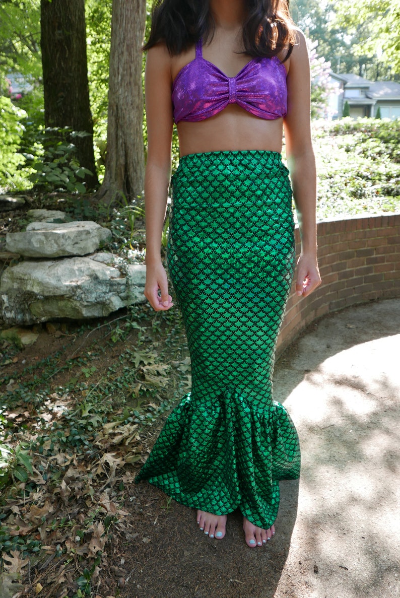 Mermaid Costume Mermaid tail skirt image 4