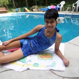 Boy Short Swim Suit Bottoms to Match Mermaid Tail