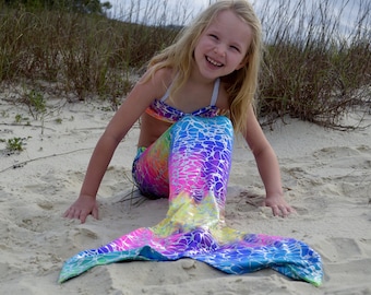 Swimmable Mermaid Tail,  Fast Shipping! Mermaid Costume, Many Color Options