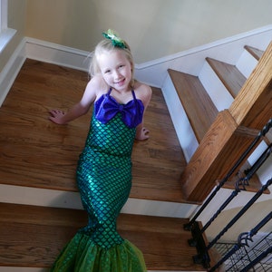 Mermaid Costume Mermaid Dress girls' Sizesfast Shipping - Etsy