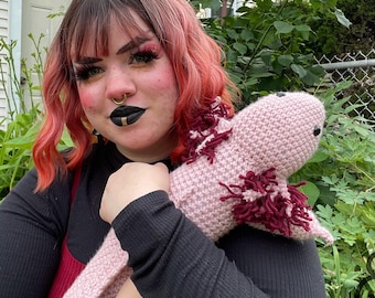 Giant Axolotl Crochet PATTERN ONLY