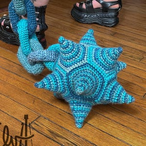 Plush Chain Mace CROCHET PATTERN ONLY