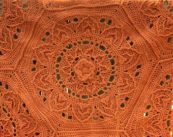 Floral Harvest Blanket Crochet PATTERN ONLY