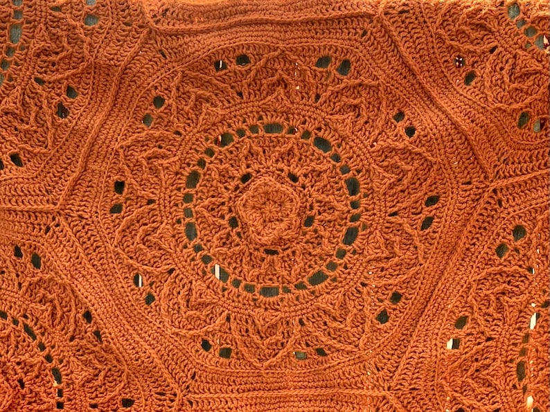 Floral Harvest Blanket Crochet PATTERN ONLY Etsy