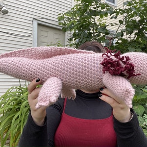 Giant Axolotl Crochet PATTERN ONLY