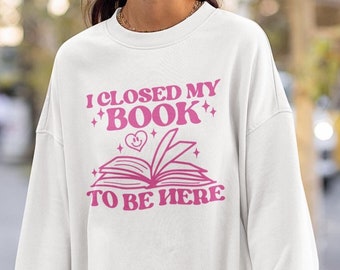 Book Lover Sweatshirt, Bookish Gift, Fleece Lined
