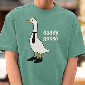Daddy goose, goose shirt, dad goose shirt, comfort colors tee, one silly goose, silly goose dad, goose birthday shirt, matching shirts