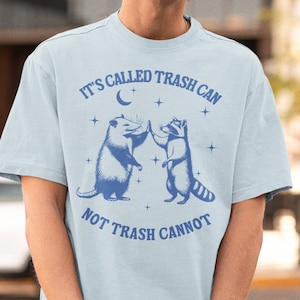 Wasbeer, Opossum, wasbeer shirt, Possum shirt, vuilnisbak, grappig shirt, weirdcore, inspirerend shirt, Grafisch shirt, Retro,