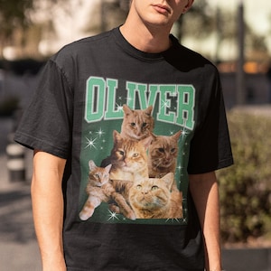 Papà gatto, regalo papà gatto, Camicia per gatti, Regalo per lui, Camicia per gatti personalizzata, Regali per papà, Regali per gatti, Regalo per gli amanti dei gatti, divertente camicia per gatti, Maglietta per gatti immagine 1