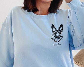 Custom Dog Sweatshirt, Dog Mom Sweatshirt, Unisex Crewneck, Corgi Gifts, Corgi Mom, Personalized, Custom Pet Hoodie