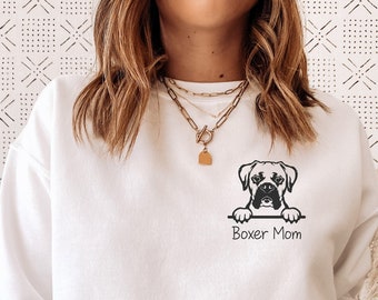 Boxer Dog, Boxer dog gift, Boxer Sweatshirt, Boxer Dog Shirt, Boxer Mom, Dog Mom Sweatshirt, Boxer dog Sweatshirt