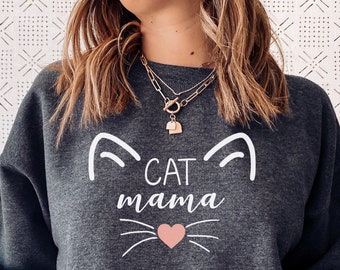 Cat Mom, Cat Sweater, Cat lover Gift, Cat Mom Shirt, Cat Mom Gift, Cat gift, Cat Mama Shirt, Mothers Day Gift, cute cat shirt, Cat mama