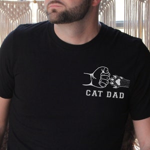 Cat Dad Gift, Cat Dad, Cat Lover Shirt, For Him, cat themed gifts, Gift for Cat Dad, Cat Dad Shirt, Cat Lover Gift Men, For Dad, Cat Gift image 2