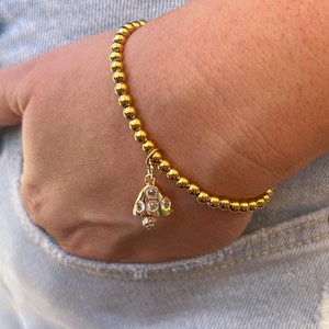 Mushroom bracelet, Charm bracelet, fairycore jewelry, cottage core, granola girl, magic mushroom, mushroom jewelry, witchy, mushroom charm