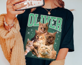 Cat Mom, custom cat shirt, cat gifts, cat mom gifts, cat mom shirt, 2000s, 90s, personalized pet, 90s shirt, cat themed gifts