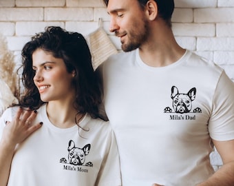 Hunde Mama, Paar Outfit, Paare Hemden, Geschenk für Paare, benutzerdefinierte T-Shirt, personalisiertes Geschenk, Tierarzt Geschenk, Hund Mutter Shirt, Hund Papa Shirt