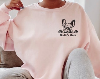 Dog Mom Sweatshirt, Custom Pet Shirt, Custom Dog Shirt, Custom Dog Sweater, Couple sweatshirt, personalized gifts, Dog Mom, Dog Dad