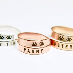 Pet Sympathy Gift | Pet Memorial Gift | Pet loss Gift | Pet Name Ring | Sympathy gift | Loss of Pet | Pet Remembrance | Sorry for your loss