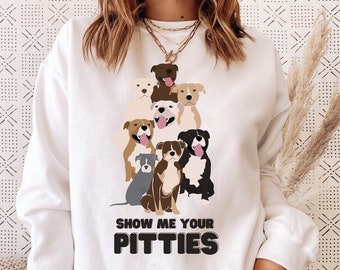 Pitbull Mom Sweatshirt, Funny Dog Lover Gift