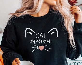 Cat Mom, Cat Sweater, Cat lover Gift, Cat Mom Shirt, Cat Mom Gift, Cat gift, Cat Mama Shirt, Mothers Day Gift, cute cat shirt, Cat mama