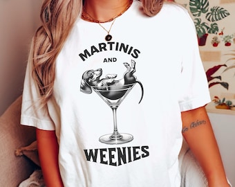 Martinis and Weenies Dachshund Unisex Shirt