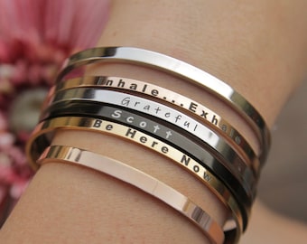 Motivational Jewelry | Hidden Message | Mother Daughter Bracelet | Personalized Bracelet Handwriting | Going away gift | Long distance love