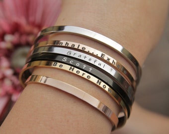 Custom Bracelet | Your Own Text | Quote Bracelet | Personalized Bracelet Unisex | Coordinate Bracelet | Wedding date Bracelet