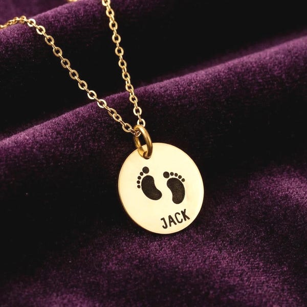 Neue Mutter Push Geschenk, Push-Geschenk für Frau, Namen Halskette, Neue Mutter Halskette, Erwartet Mutter Geschenk, Name Schmuck, personalisiertes Geschenk, neue Mutter Geschenk