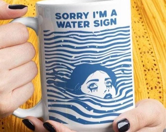 Water Sign Zodiac Mug, Pisces, Cancer, Scorpio Astrology Gift