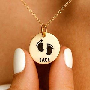 New Mom Push Present, Push Gift for Wife, name necklace, New Mom necklace, Expecting Mom Gift, name jewelry, personalized gift, new mom gift