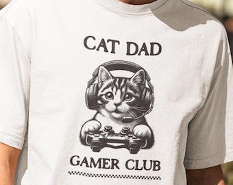 Gamer gifts, Gaming gifts, gifts for him, cat dad, cat dad gifts, gifts for gamer, gamer boyfriend, christmas gifts, cat dad shirt, gifts
