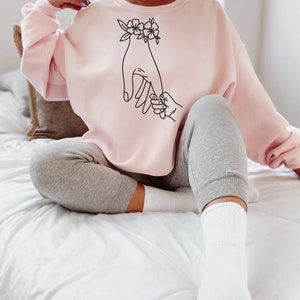 Doula Sweatshirt, Doula Shirt, Doula Geschenk, Krankenschwester Sweatshirt, Mutter Baby Krankenschwester, Hebamme Sweatshirt, Hebamme Shirt, Hebamme Geschenk, nicu Krankenschwester Light Pink