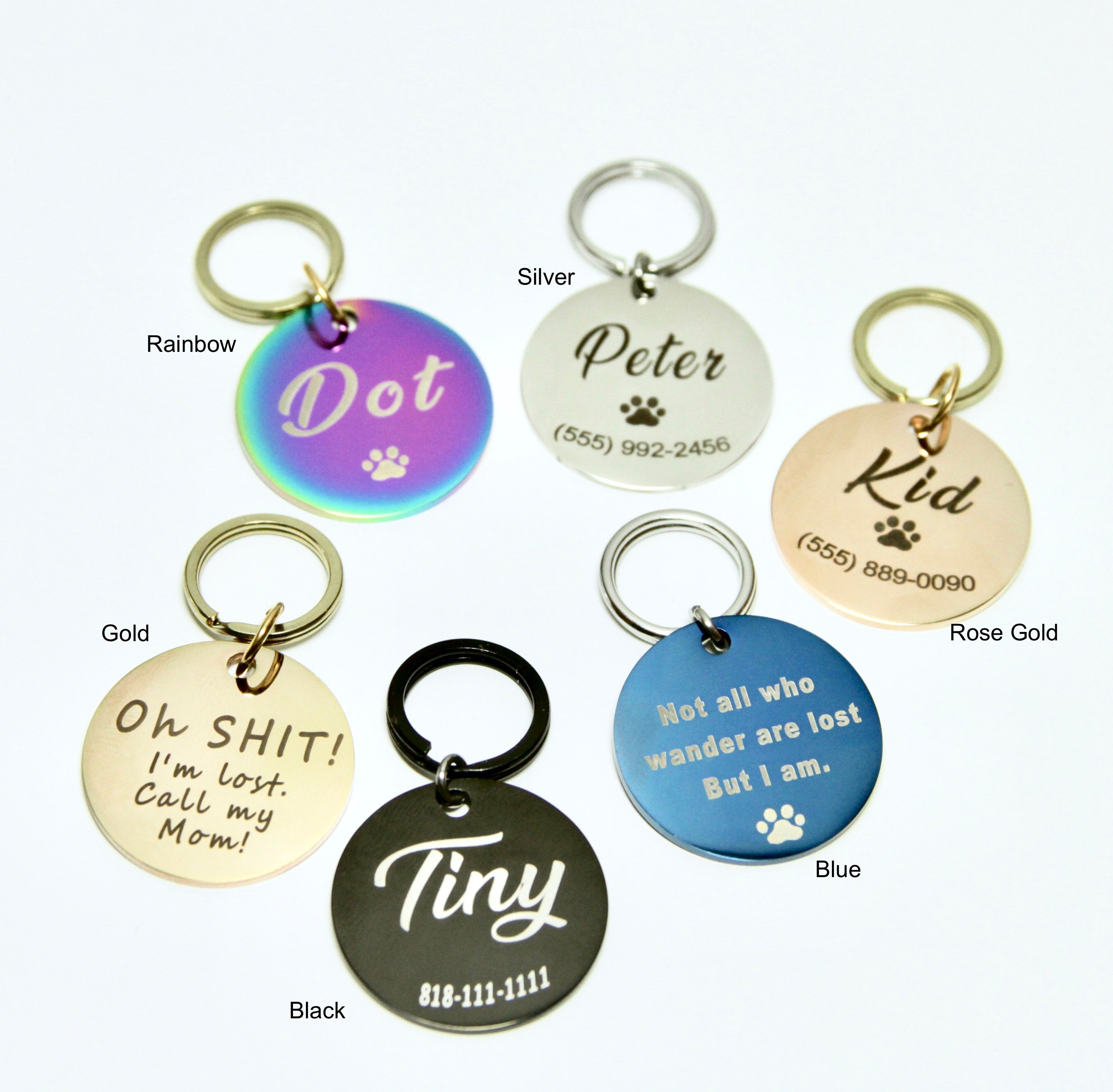 Dog Id Tag Dog Tags Dog Tag for Dogs Customized Dog Tags Etsy UK