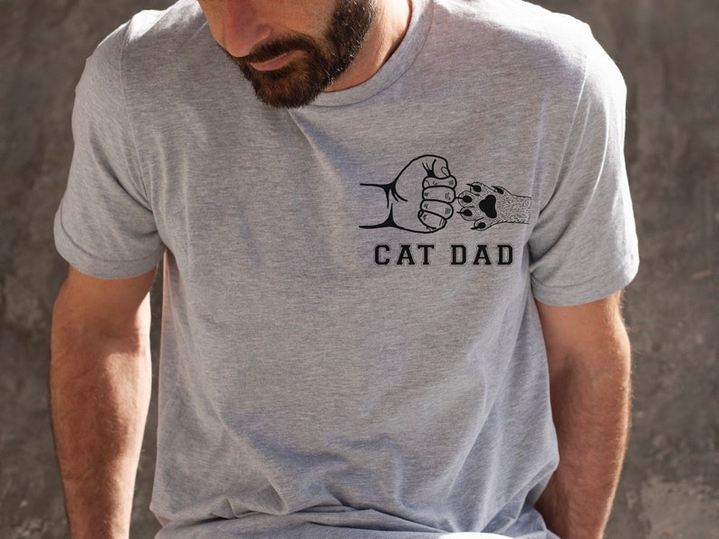 Cat Dad Gift, Cat Dad, Cat Lover Shirt, For Him, cat themed gifts, Gift for Cat Dad, Cat Dad Shirt, Cat Lover Gift Men, For Dad, Cat Gift image 1