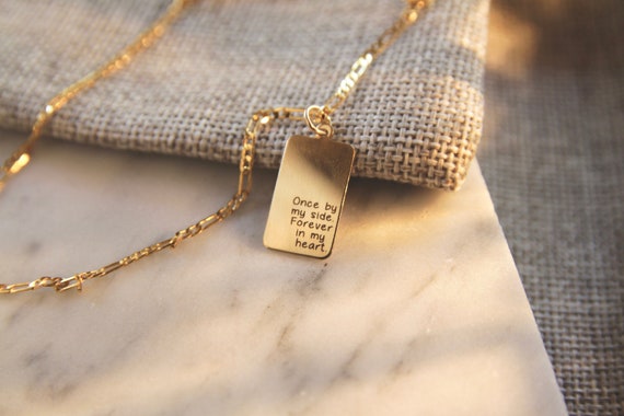 Memorial Gift | Gold Filled Necklace, Loss of Loved One