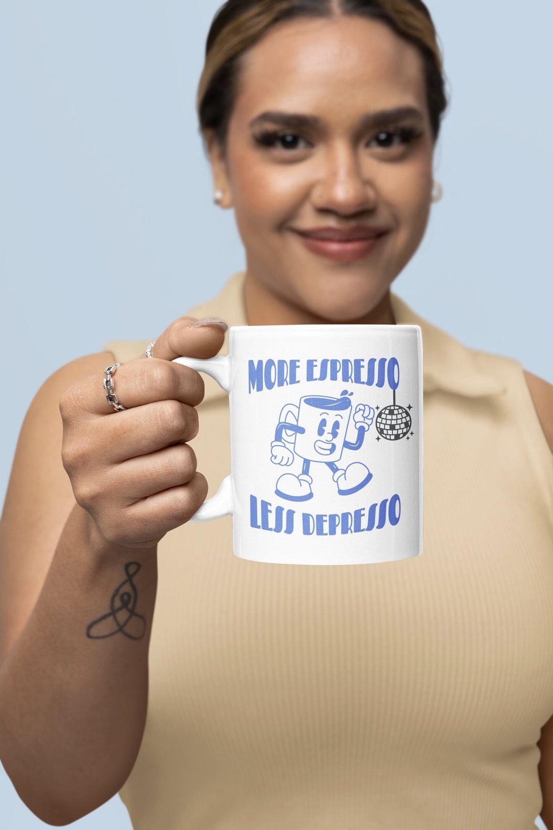 Funny Coffee Mug Retro Coffee Mug More Espresso Less Etsy