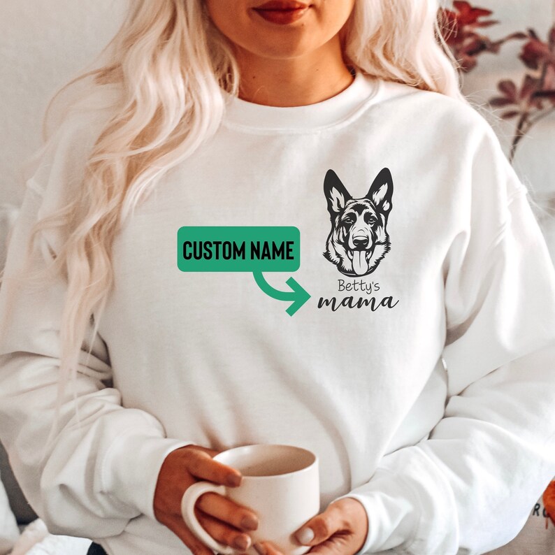 German Shepherd German Shepherd Gifts Custom Dog Sweatshirt Etsy