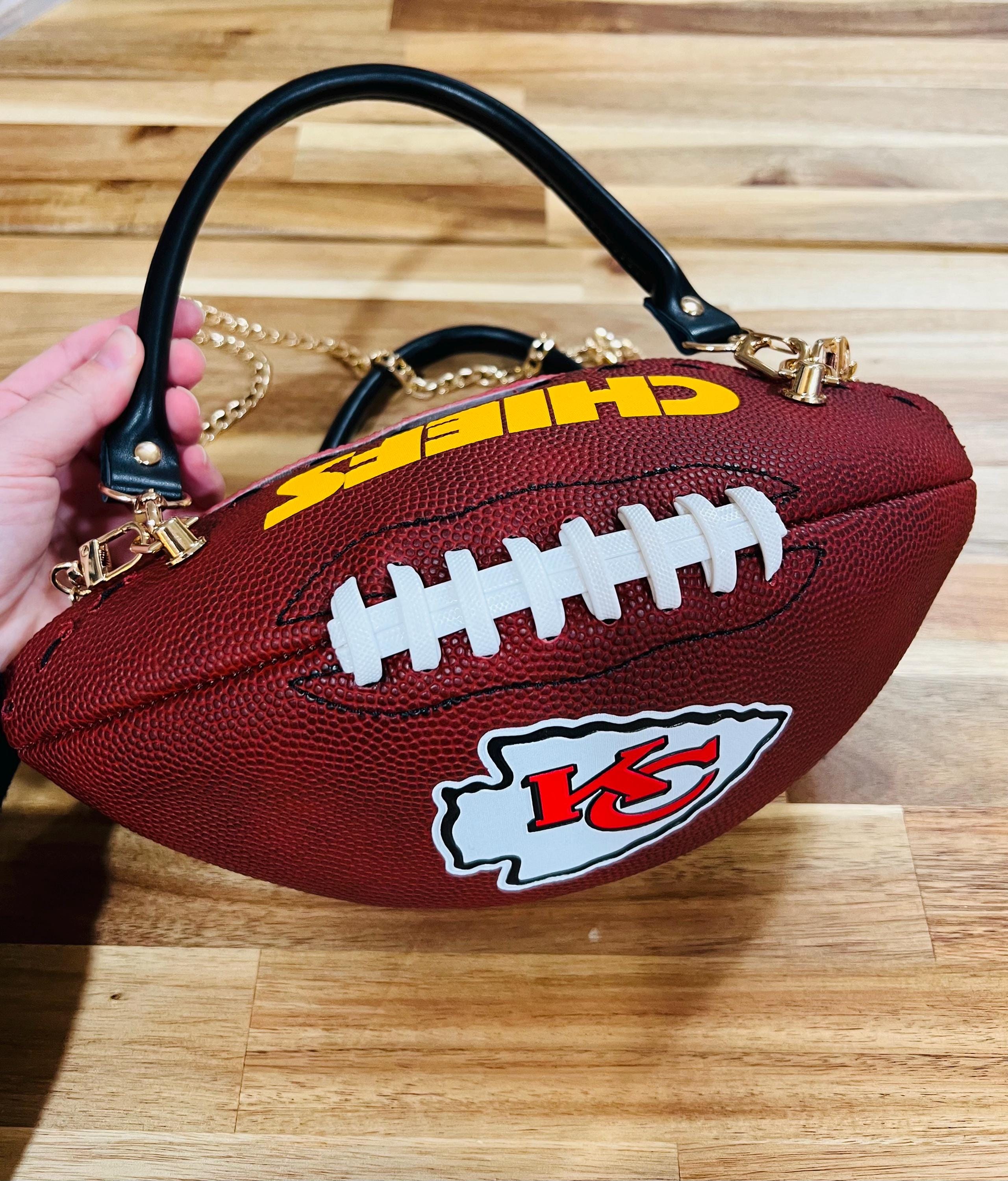 Handmade Kansas City Football Purse, Chief, Upcycled Gameday  display picture 3