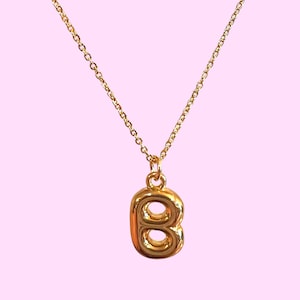 Mom Initial Halskette: Neue Mom Push-Präsent, Gold