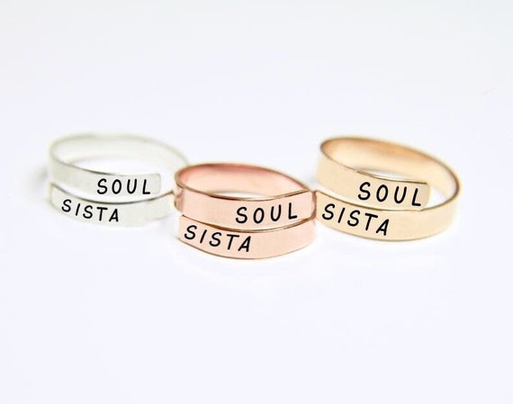 Soul Sista Ring Soul Sister Bestfriend Long Distance Friend