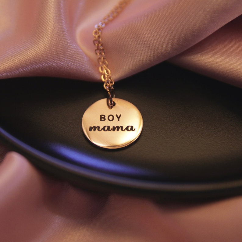 Boy Mama Boy Mom Personalized Necklace Expecting Mom Etsy