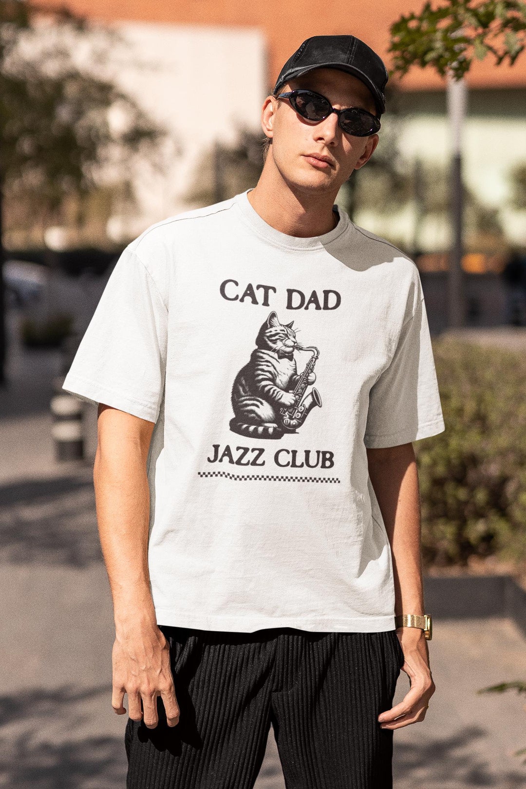 Music Lover Gift, Jazz Gift, Cat Dad Shirt, Jazz Gift, Cat Dad Gifts