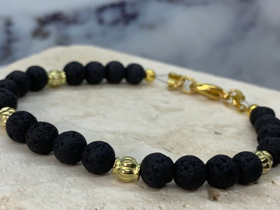 etsy lava rock bracelet