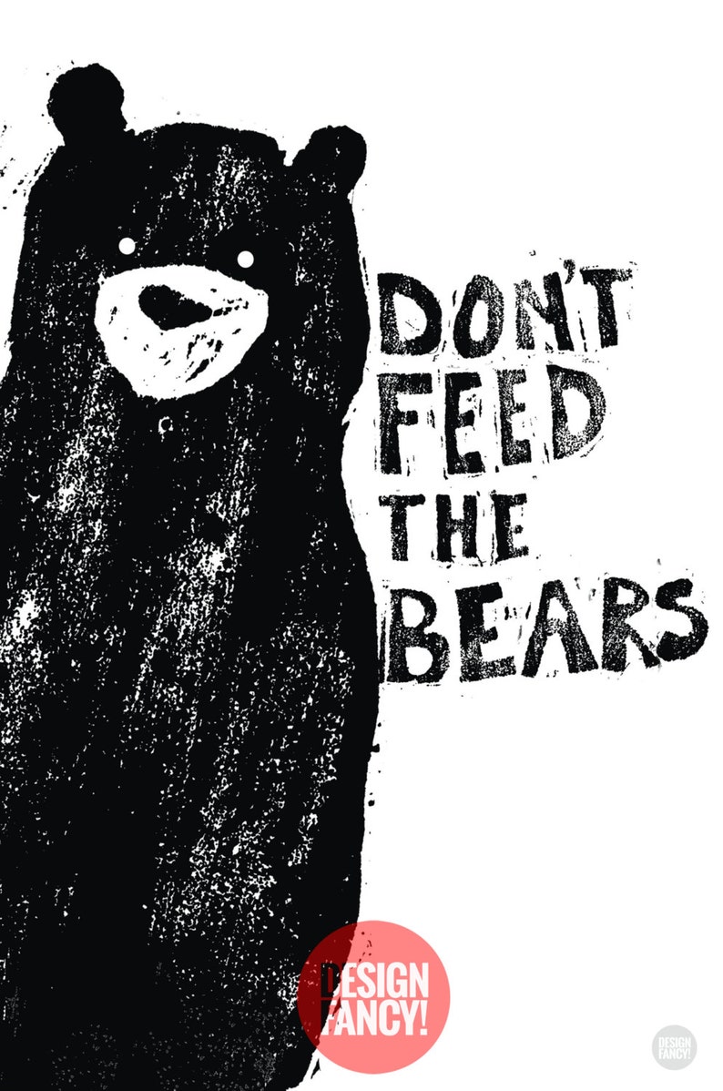 Don't Feed the Bears Camping Party Poster image 2