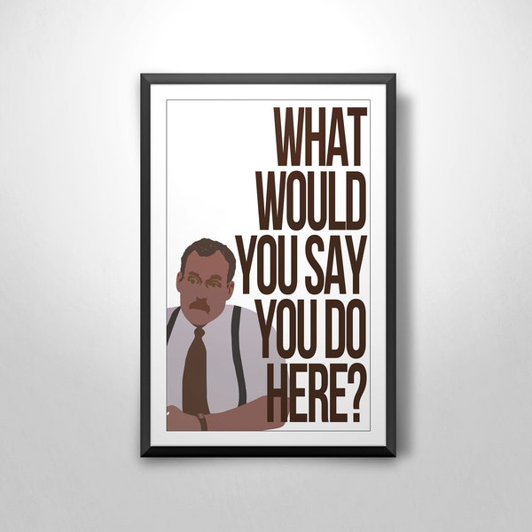 Office Space (Bob) Art Print