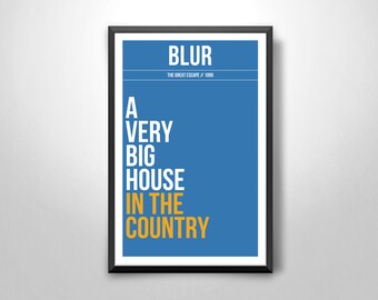 Blur - The Great Escape Art Print – Britpop Series - Wall Art Poster