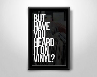 On Vinyl - Wall Art Print