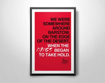 Fear and Loathing in Las Vegas (Barstow)  Art Print